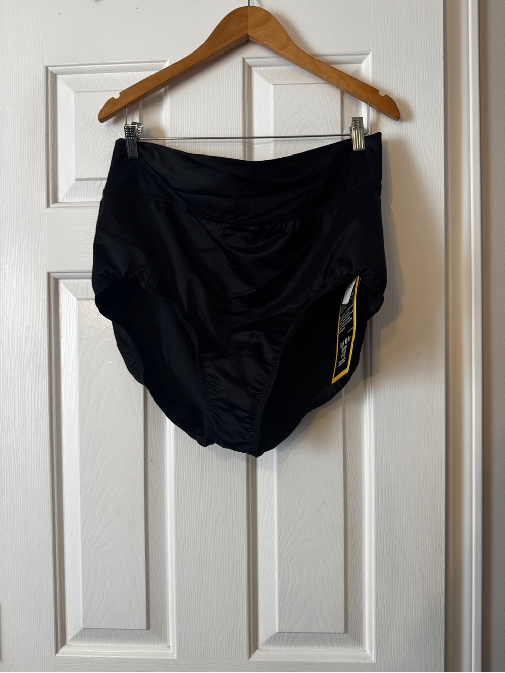 NWT Miraclesuit Black High Waist Foldover Swim Bottom Pant | Women's Size 22W